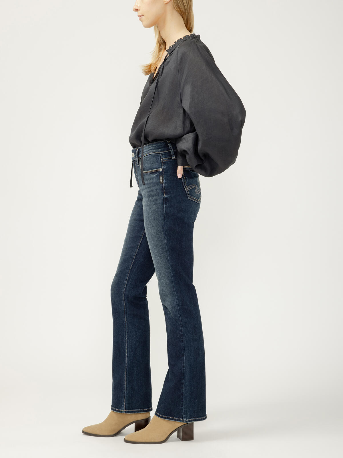 Elyse Mid Rise Bootcut Luxe Stretch Jeans