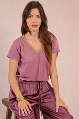 Iridescent Vneck Shirt