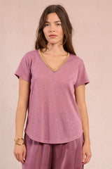 Iridescent Vneck Shirt