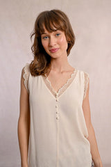 Lace Trim Tank