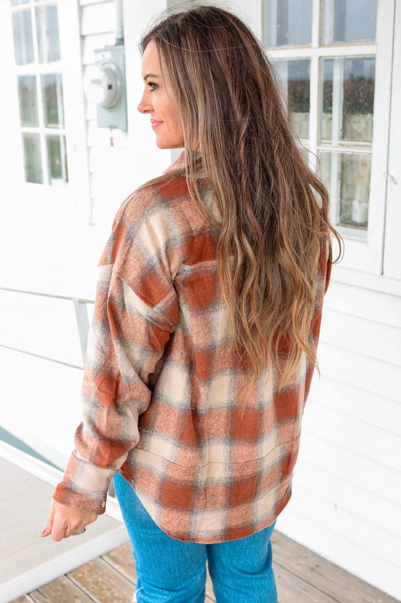 Plaid Flannel w/ Lurex