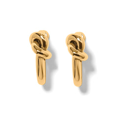 Interlok Single Knot Hoop Earrings