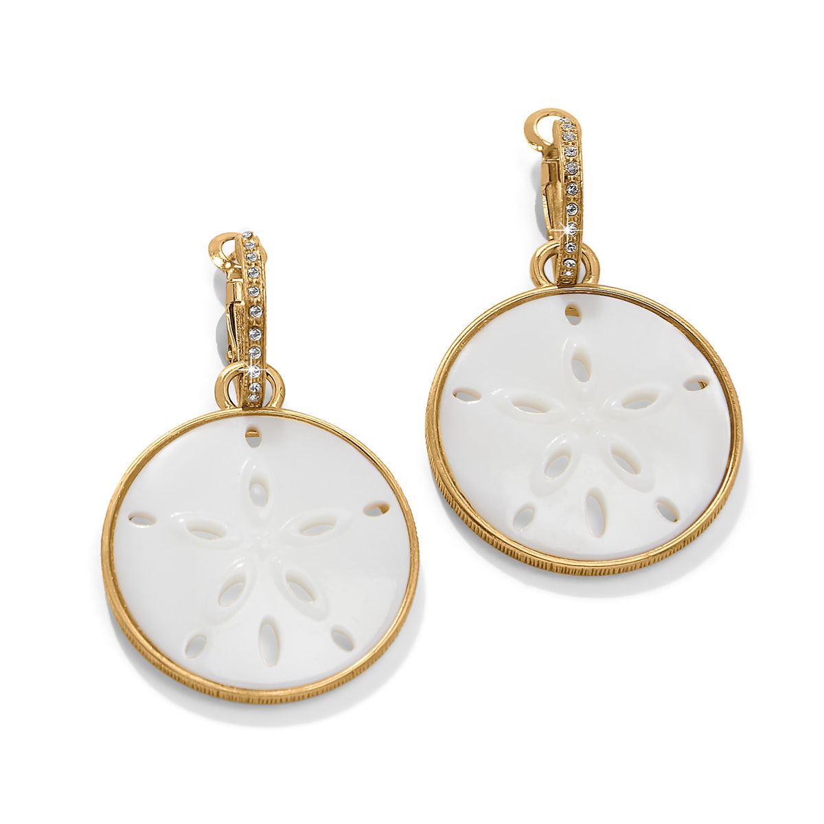 Brighton Del Mar Charm Hoop Earrings