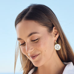 Brighton Del Mar Charm Hoop Earrings