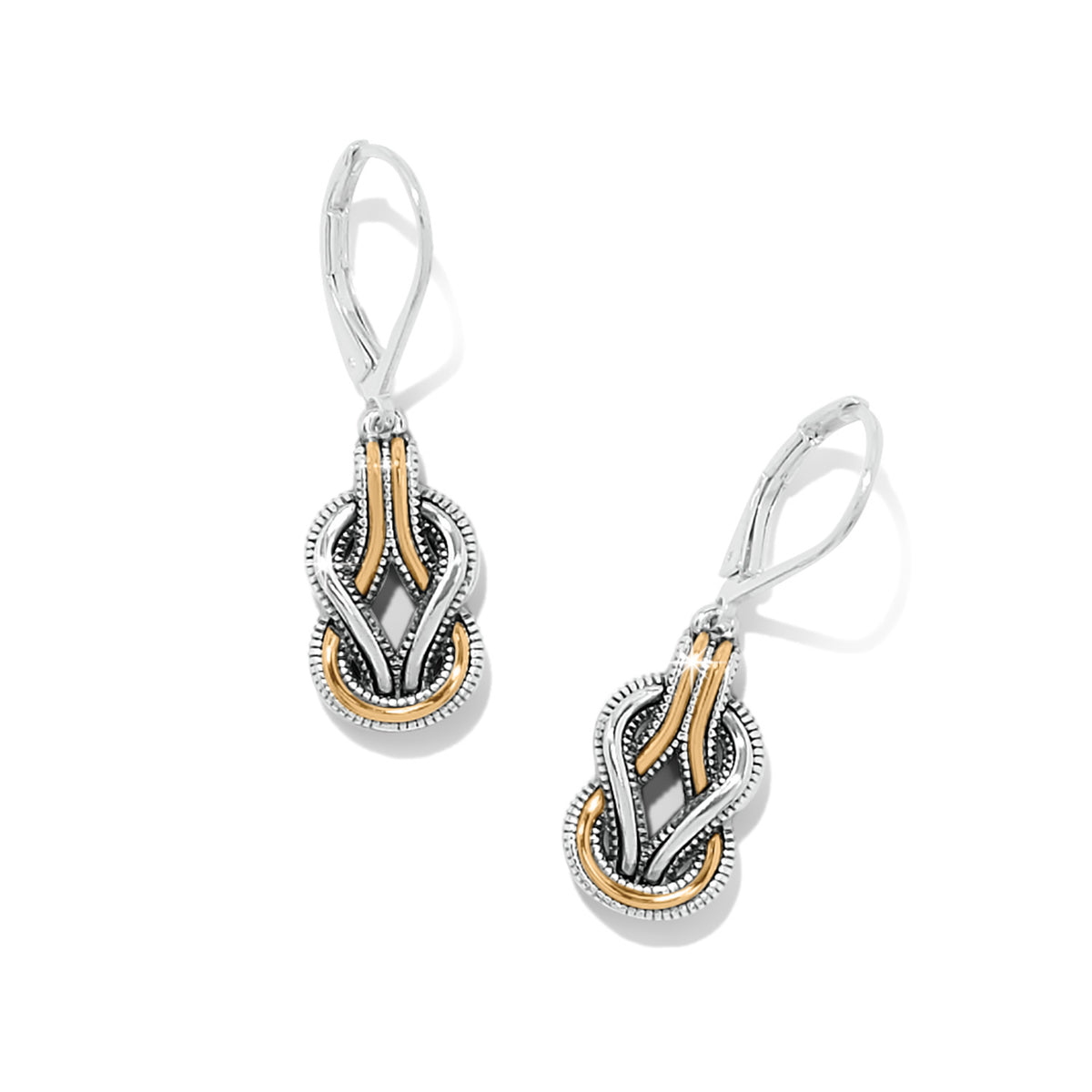 Interlok Harmony 2Tone Leverback Earrings