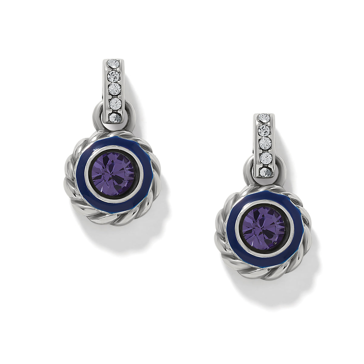 Halo Gemma Petite Round Post Drop Earrings