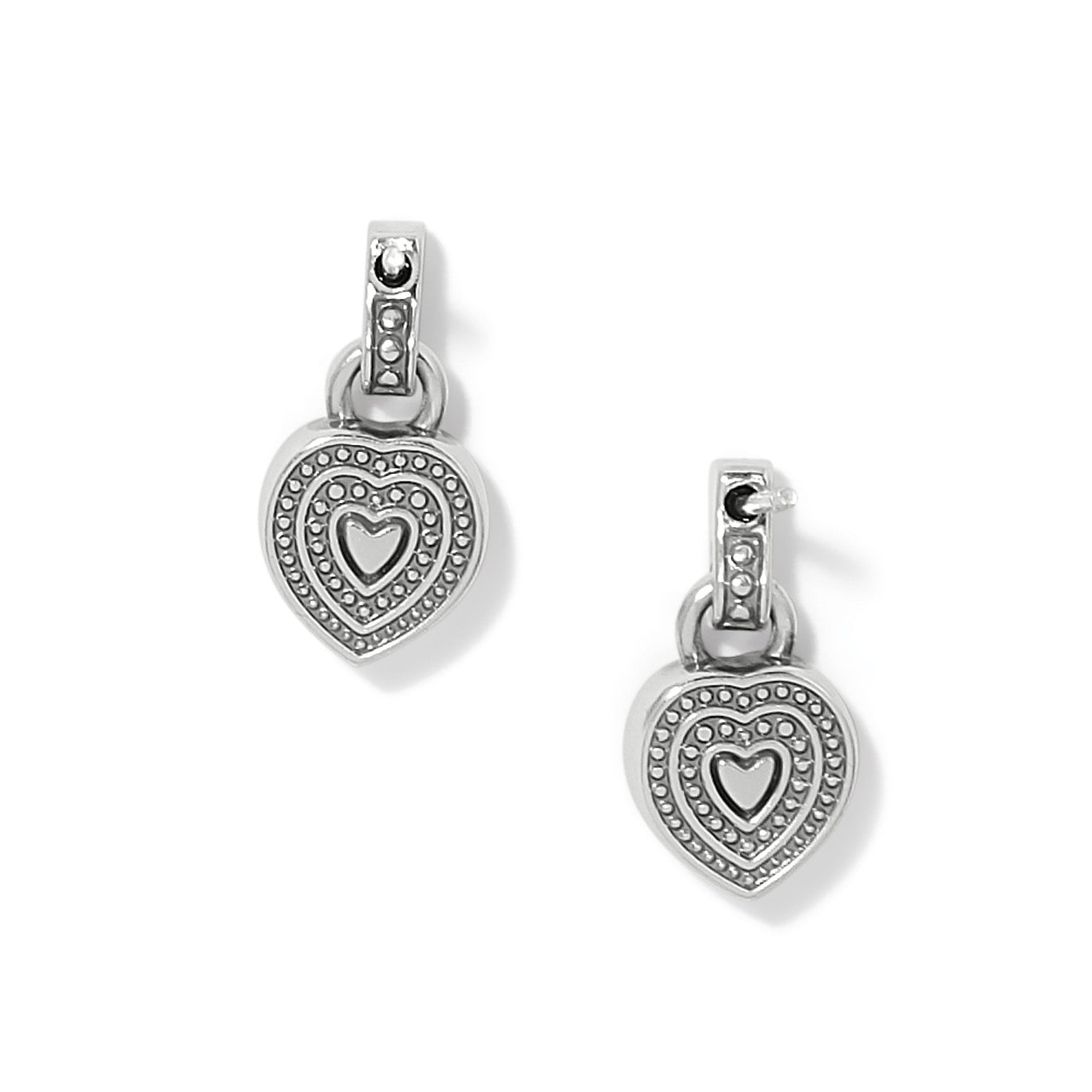 Halo Gemma Petite Heart Post Drop Earrings