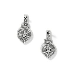 Halo Gemma Petite Heart Post Drop Earrings