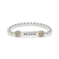 Meridian Two Tone Stretch Bracelet