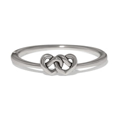 Interlok Linked Hearts Hinged Bangle