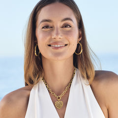 Brighton Contempo Medallion Heart Necklace