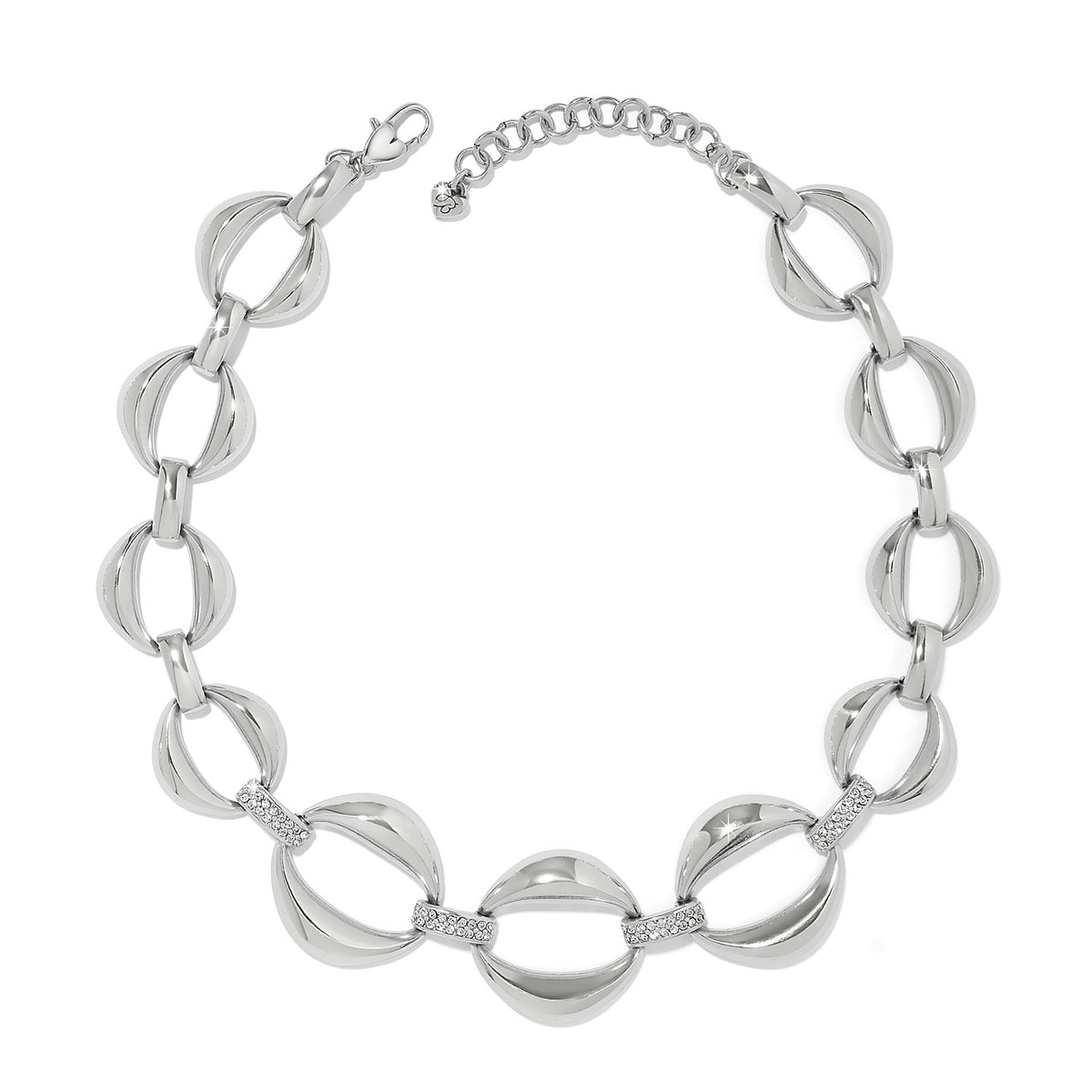 Meridian Classic Cresent Link Necklace