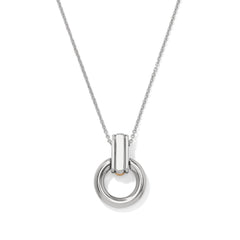 Mosaic Two Tone Link Ring Necklace
