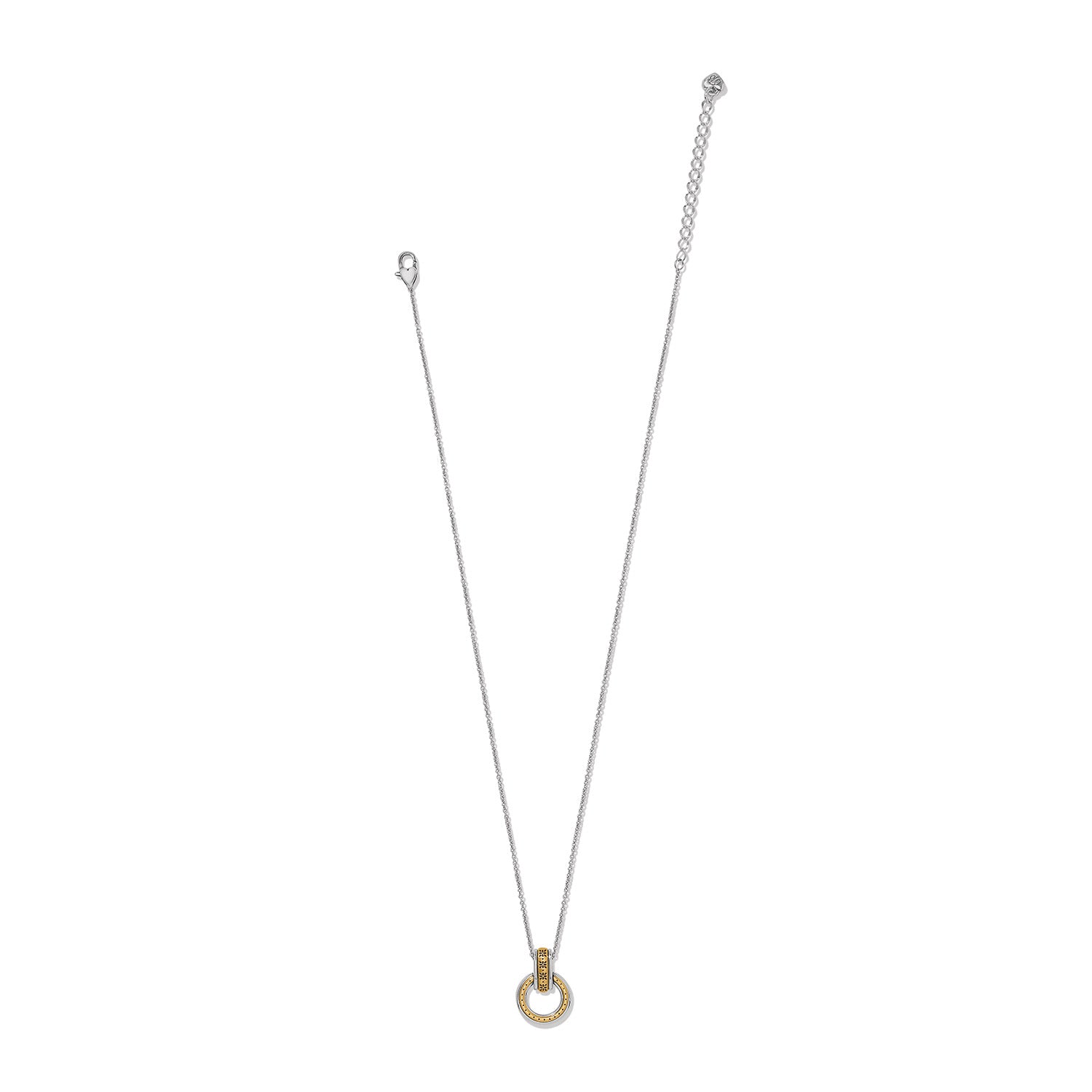 Mosaic Two Tone Link Ring Necklace