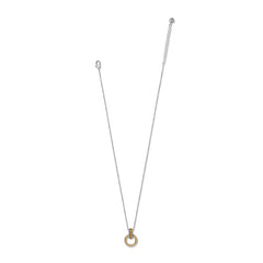Mosaic Two Tone Link Ring Necklace