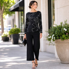 Floral Starlight Side Twist Top