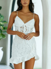 Lace Bustier Mini Dress