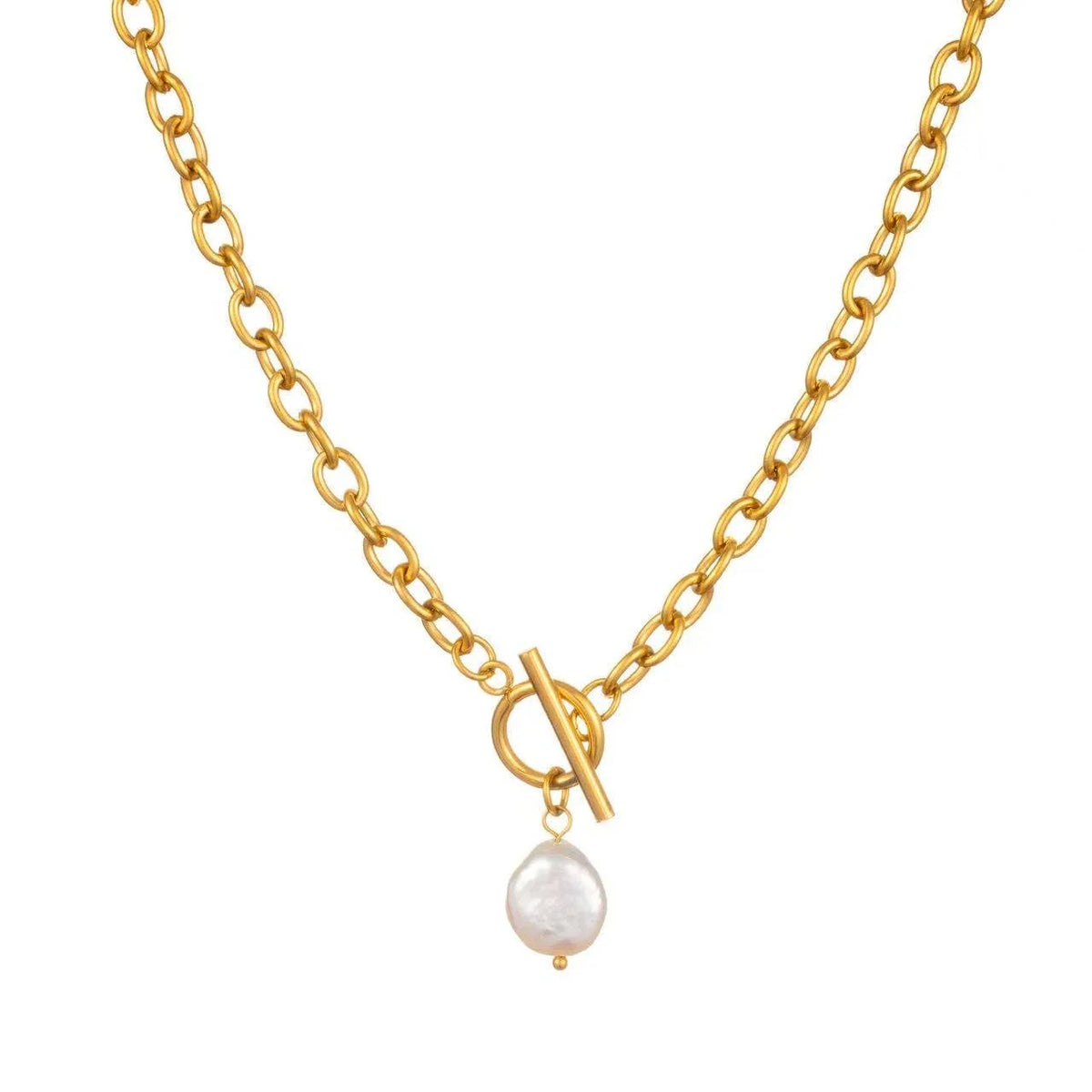Freshwater pearl Toggle Necklace