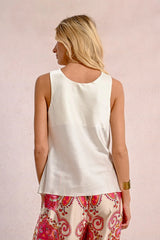 Sleeveless Cowl Neck Top