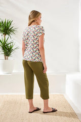 Cap Sleeve Printed Tee