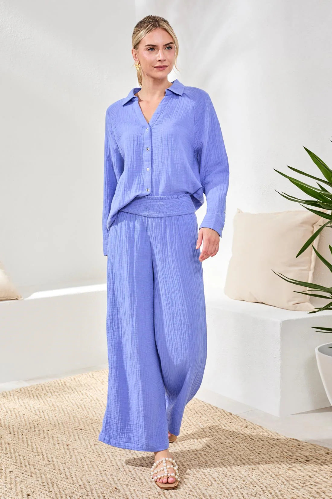 Gauze Flowy Pants