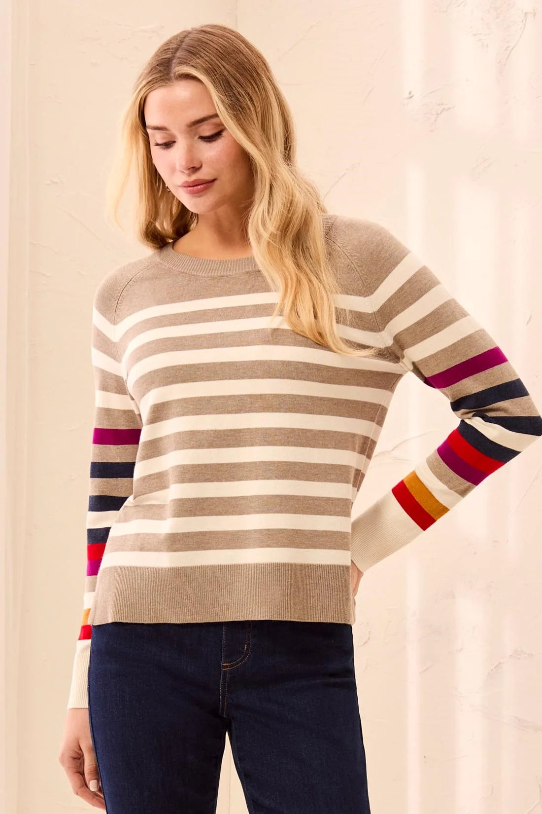 Long Sleeve Stripe Sweater