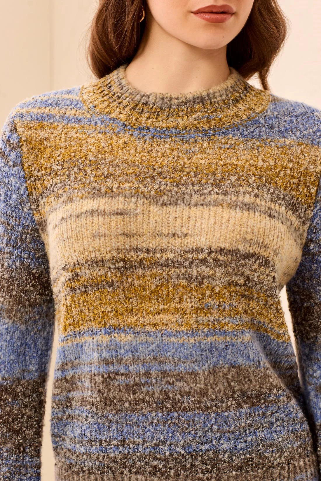 Textured Mock Neck Sweater
