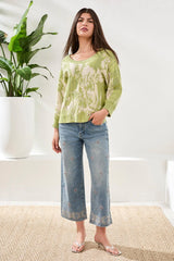 Boat Neck 3/4 Sleeve Sweater