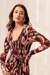 Mesh Smocked Body Dress