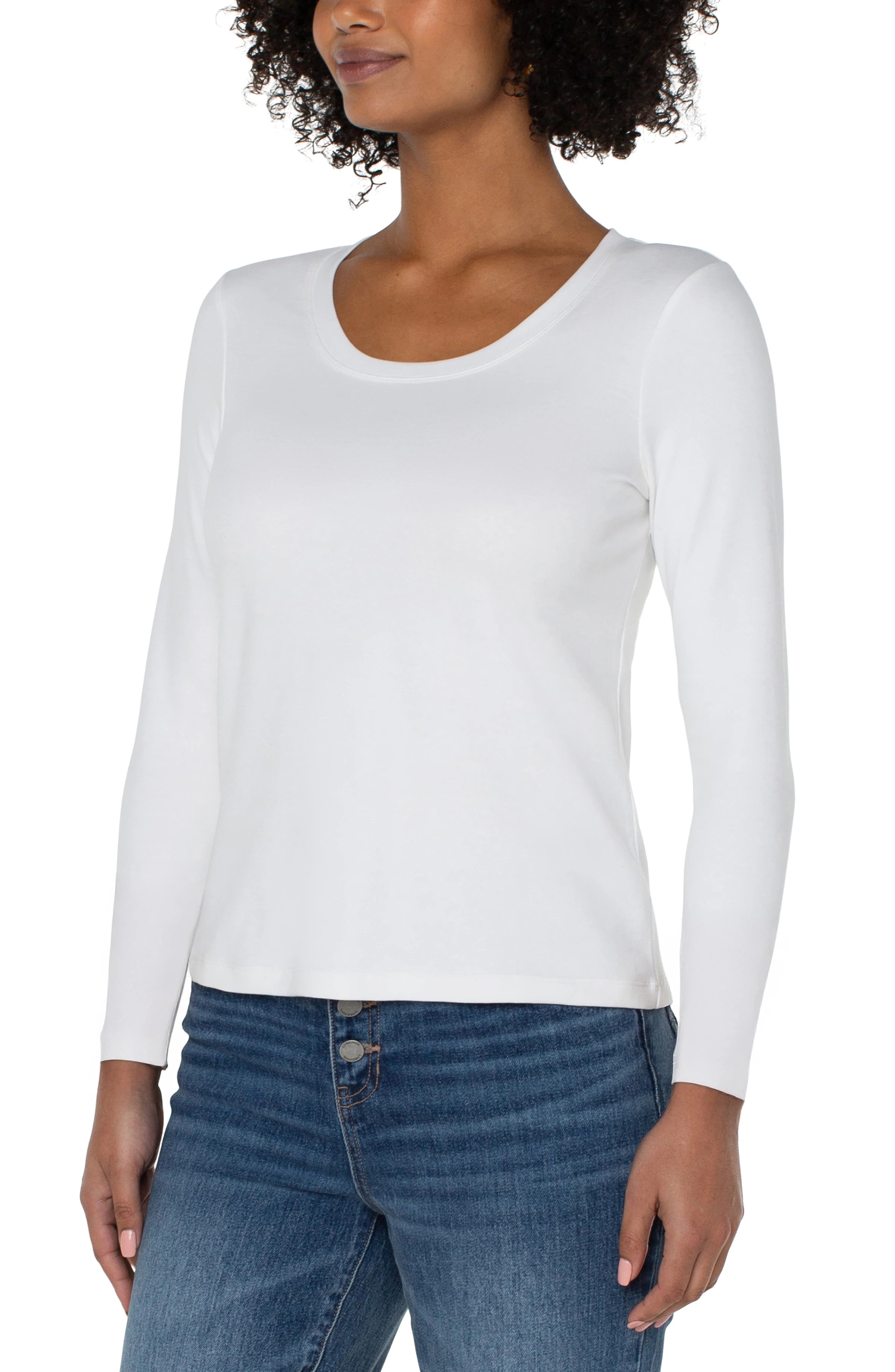 Long Sleeve Scoop Neck Knit Top
