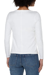 Long Sleeve Scoop Neck Knit Top