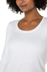 Long Sleeve Scoop Neck Knit Top