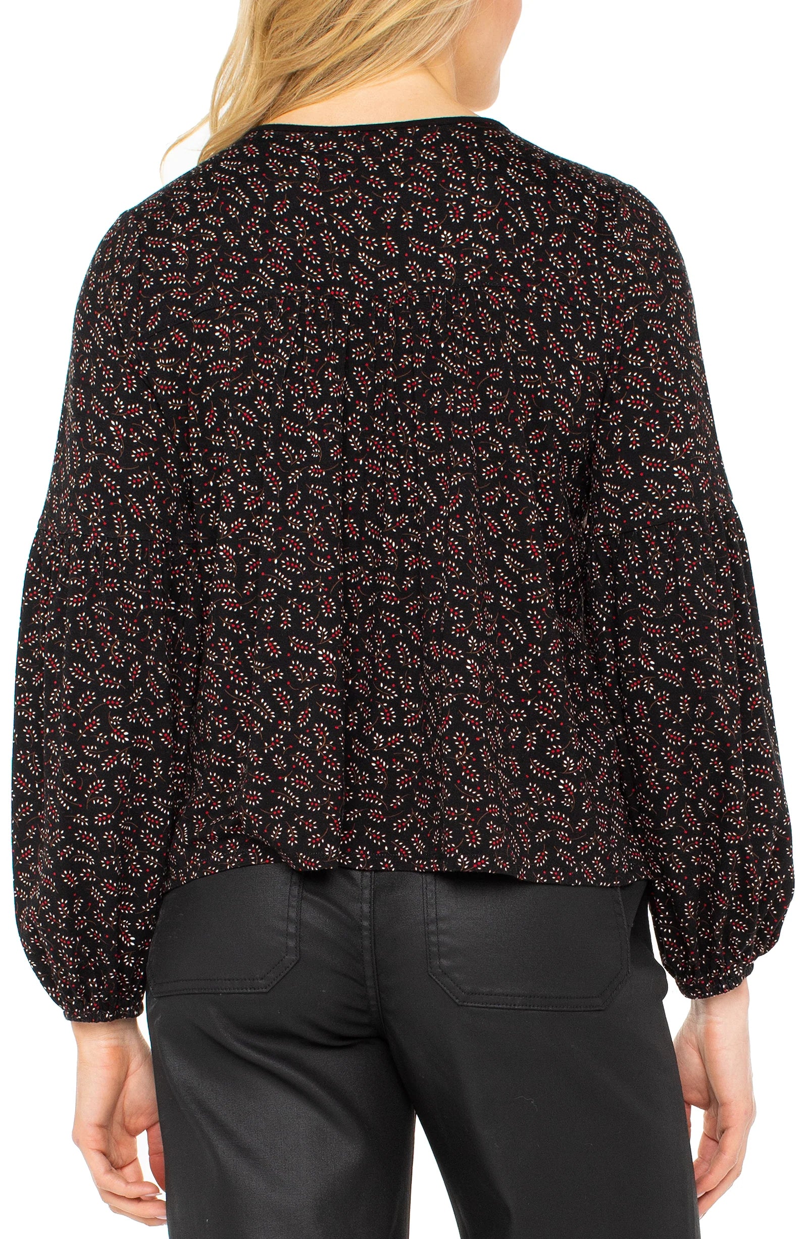 Long Sleeve Button Front Knit Top