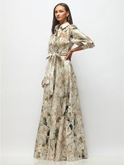 Metallic Jacquard Dress