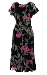 Burnout Velvet Dress