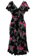 Burnout Velvet Dress