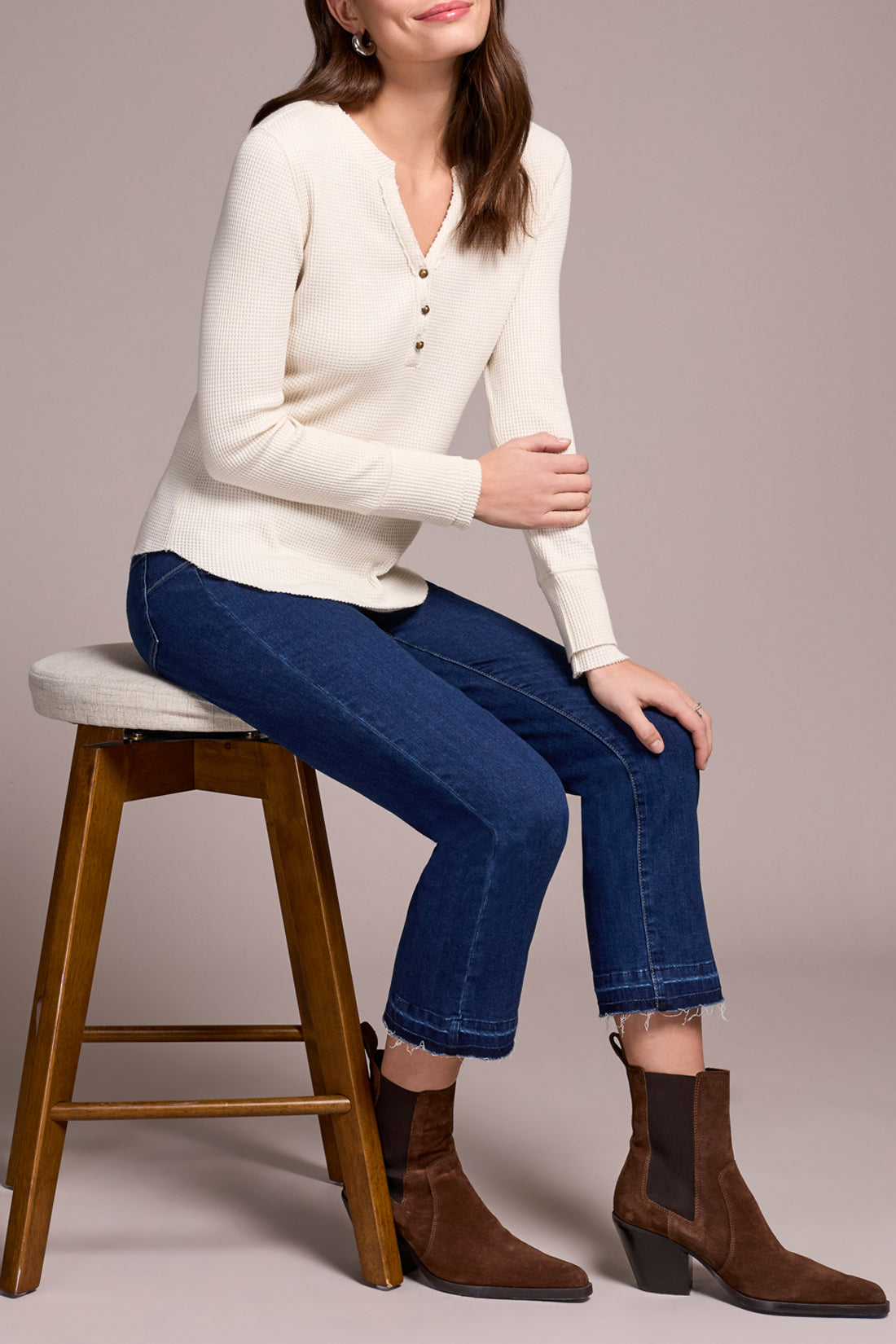 Henley Top w/ Buttons