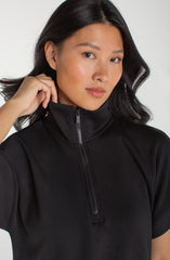 Half-zip Popover Top