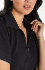 Half-zip Popover Top