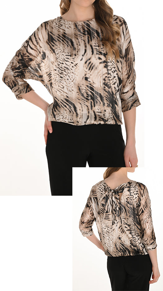 Animal Print Blouse