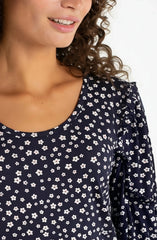 Petite Ruffle Sleeve Blouse