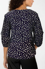 Petite Ruffle Sleeve Blouse