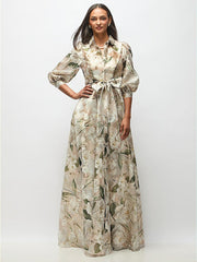 Metallic Jacquard Dress