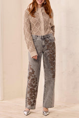 Brooke Embellished Straight Jean