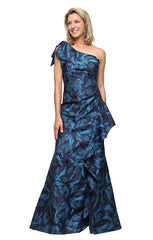 Jacquard Dress with Bow