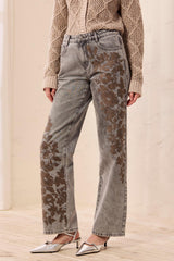 Brooke Embellished Straight Jean