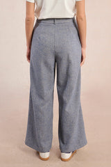 Wide Leg Wool Trousers